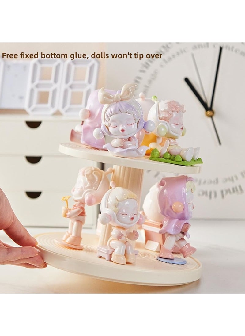 General - Transparent doll display box, stackable doll blind box, Pop Mart LEGO collectibles action doll display stand, dustproof, all-round display of LEGO dolls - Image 1