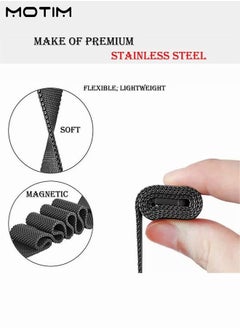 Motim Stainless Steel Milanese Loop Apple Watch Band 38mm/40mm/41mm, iWatch Replacement Band Apple Watch Strap, Magnetic Mesh Loop Metal Strap Wrist Band for SE Ultra Series 10/9/8/7/6/5/4/3/2/1  - Image 5
