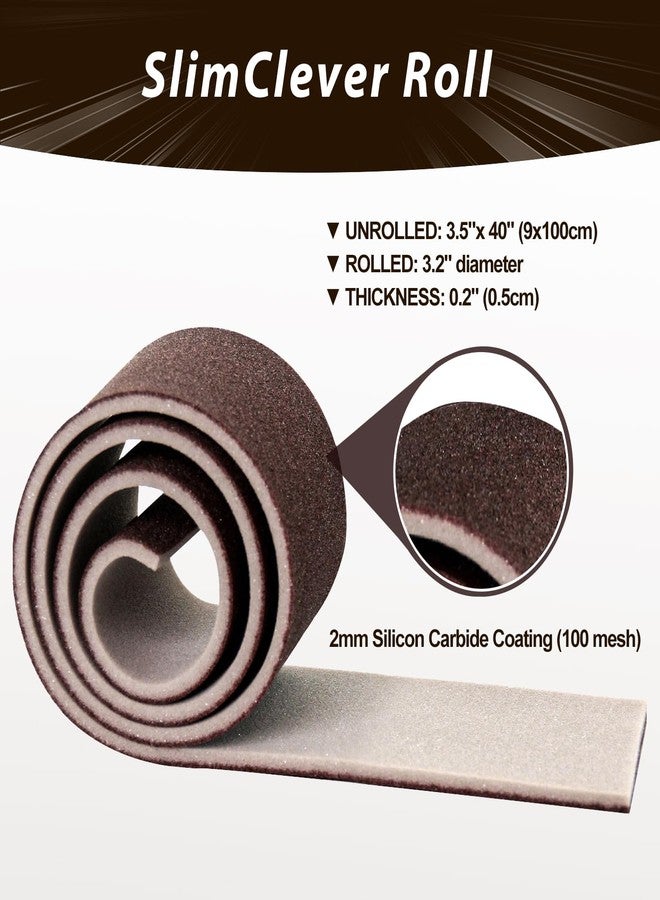 Dr.WOW Carborundum Heavy Duty Scouring Sponges - Fiberglass-Free Nano Rust Eraser for Pots, Pans, Grill, Oven Racks & Sink Stains (3.5" x 40" SlimClever Roll) - Image 2