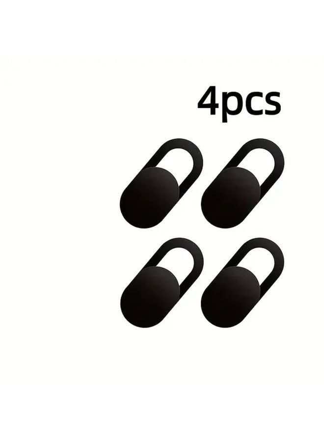 4 Pieces Black Anti Spy Privacy Camera Lens Covers Metal Mesh Design - Image 1