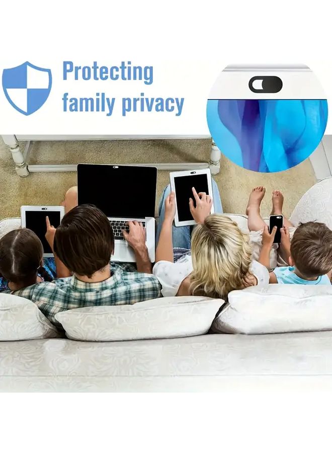 4 Pieces Black Anti Spy Privacy Camera Lens Covers Metal Mesh Design - Image 5