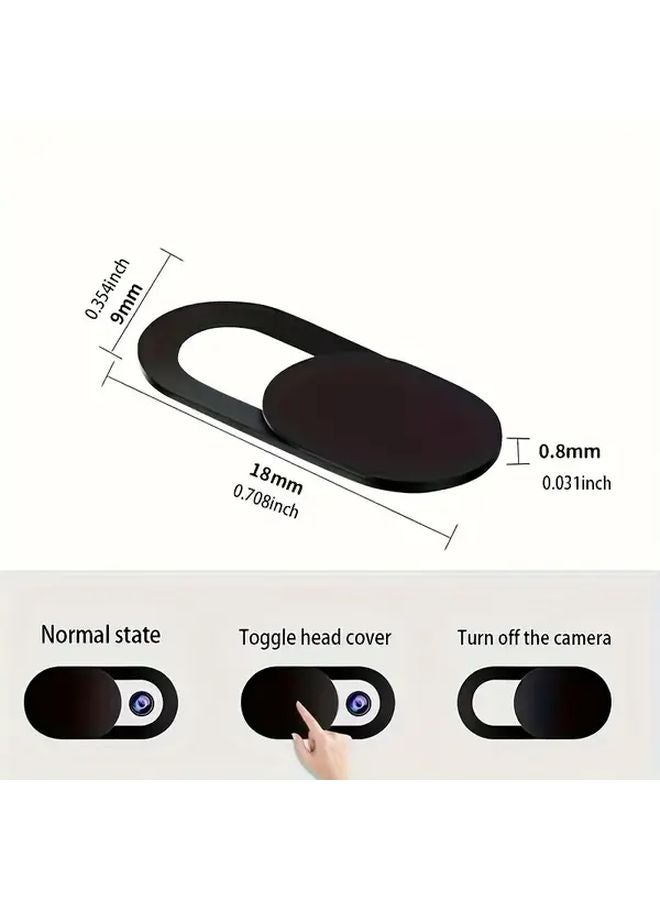 4 Pieces Black Anti Spy Privacy Camera Lens Covers Metal Mesh Design - Image 3