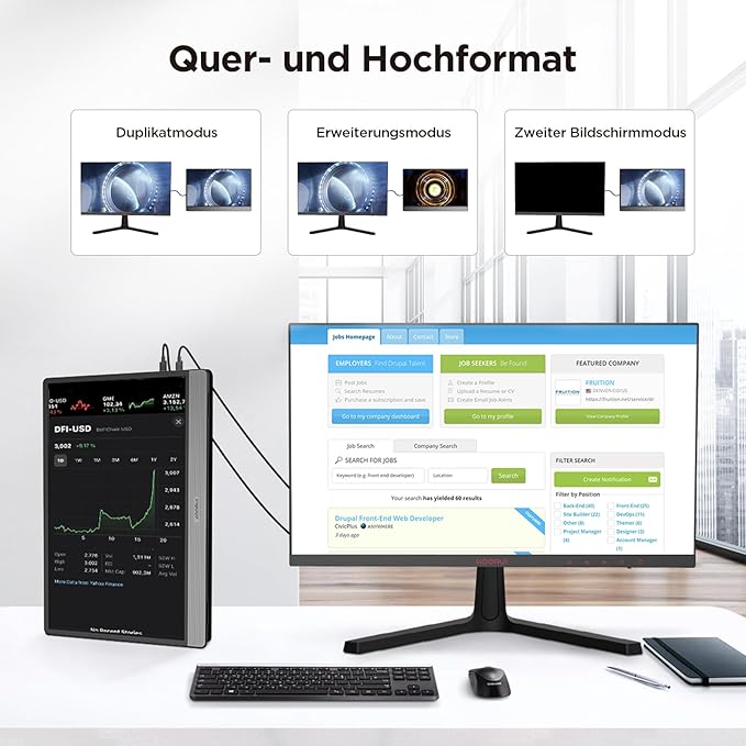 KOORUI 15.6 Inch IPS FHD Portable Monitor 60Hz Built-in Dual Speaker - Image 5