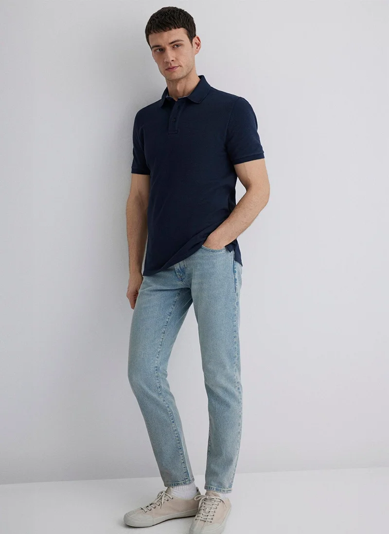 مافي Gray Polo T-Shirt