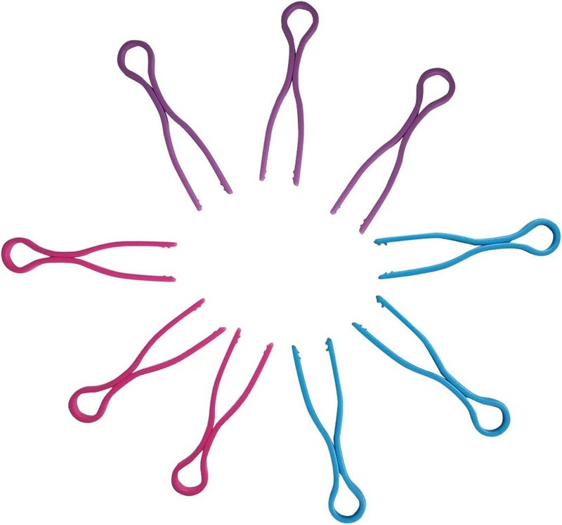 klarako 30 Piece Colorful Plastic Sewing Bobbins Clips Clamp Thread Spool Clip - Image 2