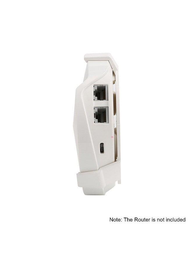 Generic - Wall Mount for TP-Link Deco M5/P7 Whole Home Mesh WiFi System, Sturdy Bracket Holder for Deco M5 Router/P7 Space Saving TP-Link Router Wall Holder, White, 1 Pack - Image 1