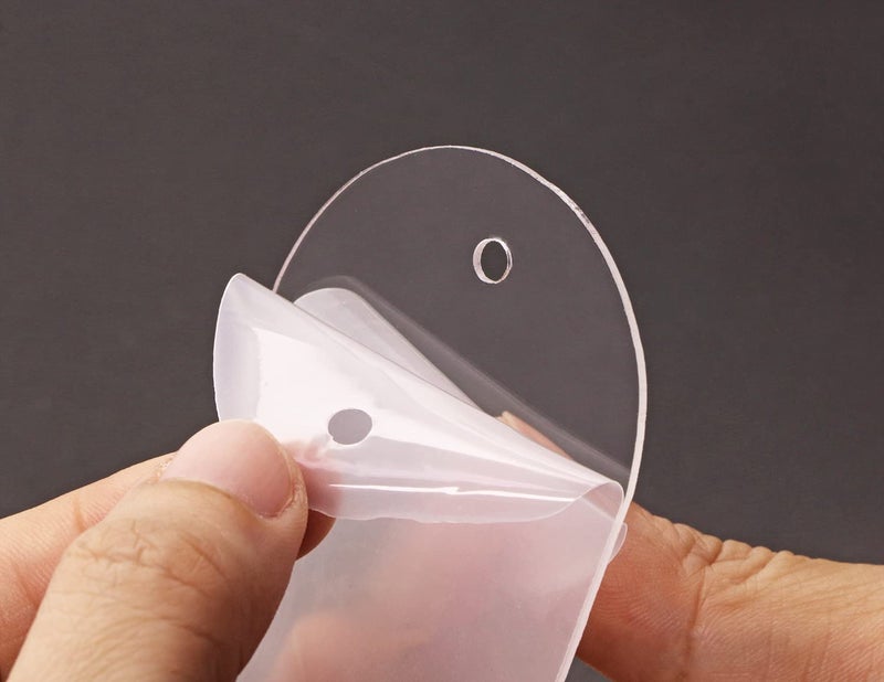 PENTA ANGEL Blank Clear Acrylic Bookmakrs Penta Angel 20Pcs Plastic Craft Transparent Acrylic Bookmakrs with 20Pcs Small Bookmakrs Tassels for DIY Projects and Graduation Gift Tag (Semicircle) - Image 3