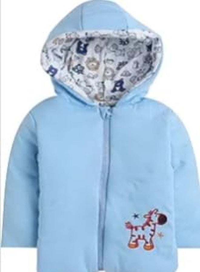 ميني بيري جاكيت ميني بيري ذو وجهين (18-24 شهرًا، أزرق سماوي) - Image 2