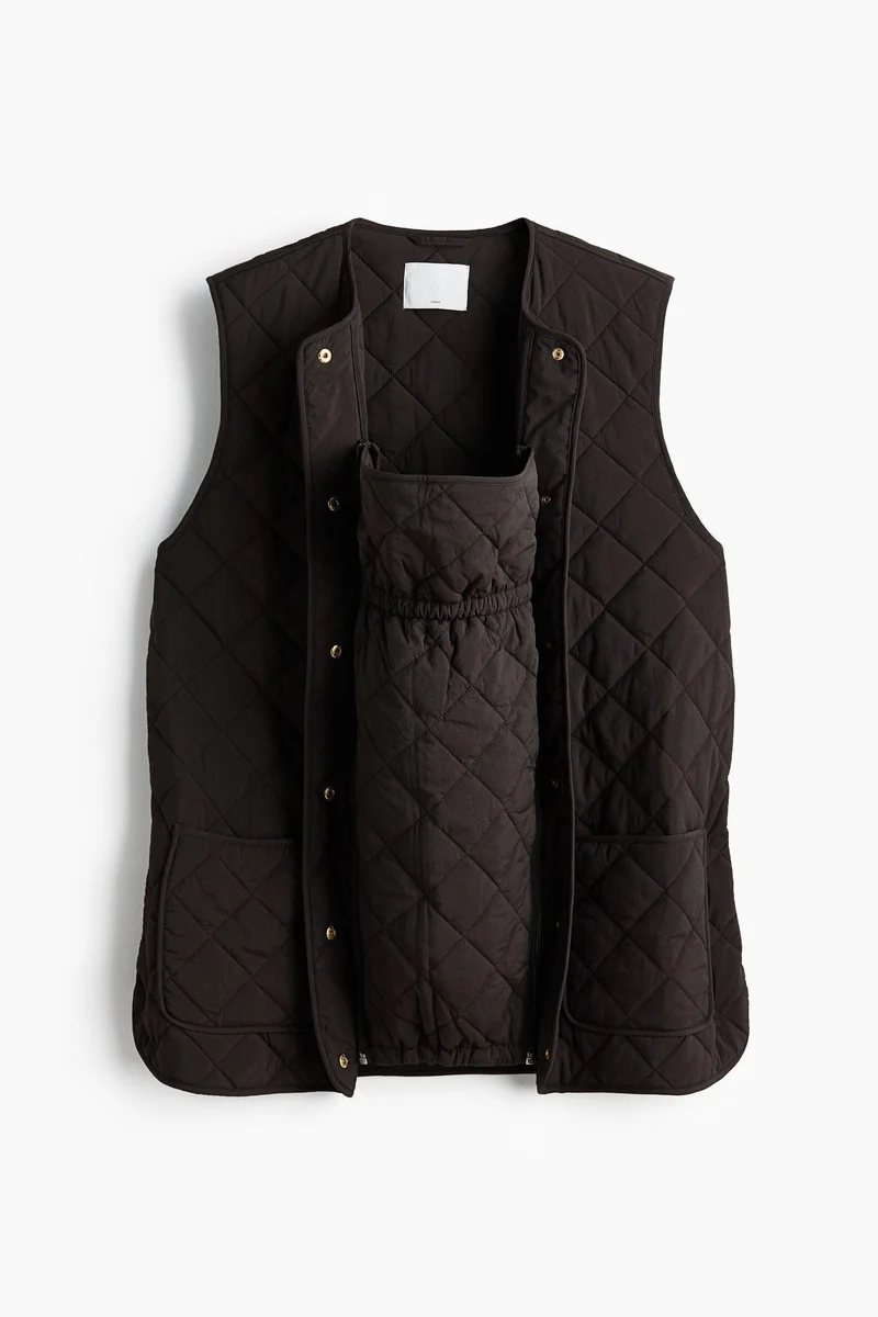 MAMA Before & After Babywearing quilted gilet