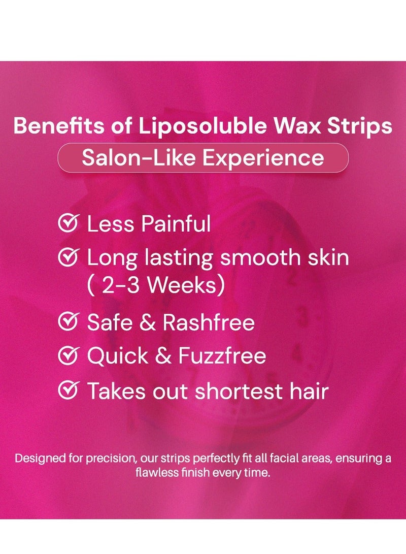 Enjoy Liposoluble Face Wax Strips for Sensitive Skin – Effective Facial Hair Removal – 27PCS - Image 4