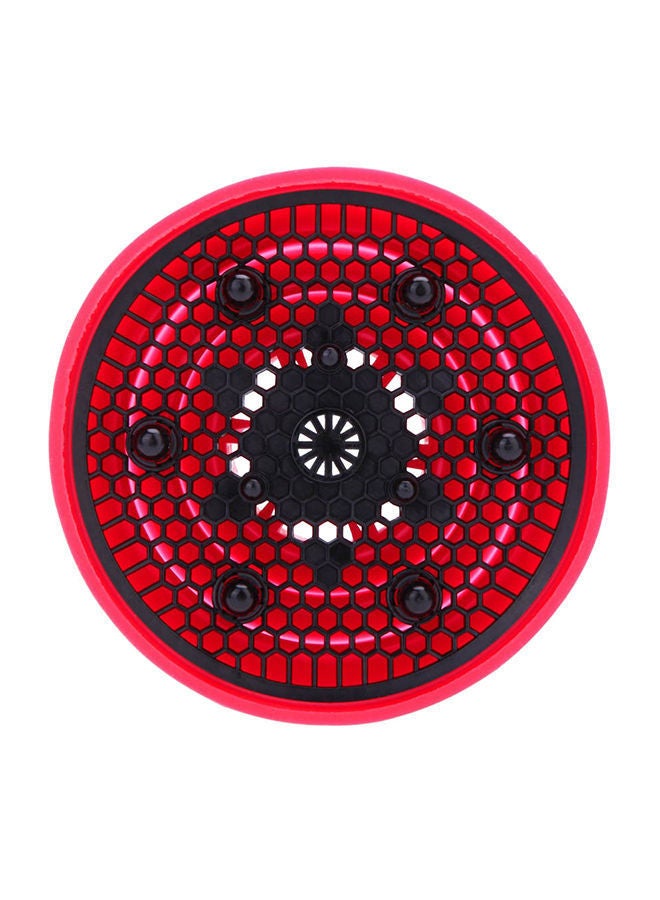 نيبمينينت موزع هواء لمجفف الشعر، قابل للطي ومصنوع من السيليكون أحمر وأسود - Image 1