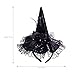BinaryABC Halloween Witch Hat Headband for Halloween Costume Dress up Party Supplies106 9inchBlack - Image 2