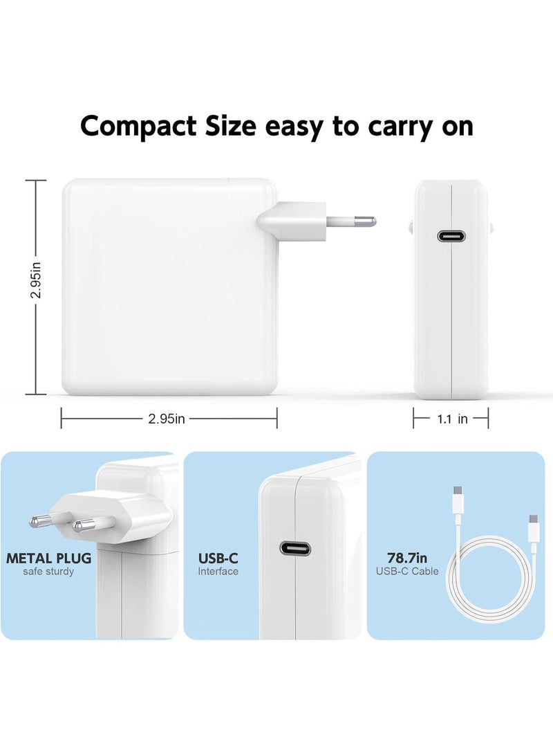 61W USB-C Charger for MacBook Pro & Air – Compatible with 13/14/15 Inch Models, Includes 2m USB-C Cable - Image 2