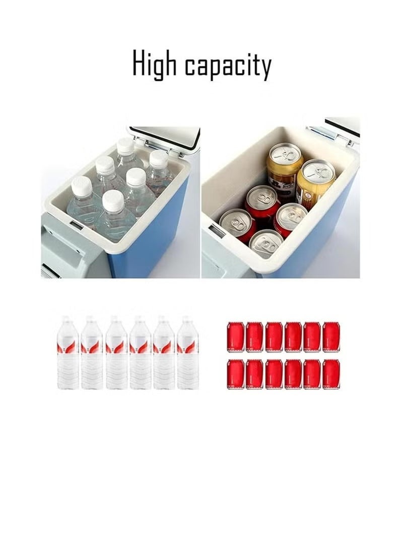 ELTRAZONE ثلاجة صغيرة ثلاجة ميني ثلاجة محمولة للسيارة، المنزل، الشاحنة، القارب وجميع المركبات – مدمجة، خفيفة الوزن، وموفرة للطاقة – مثالية للحفاظ على المشروبات، الوجبات الخفيفة، والأدوية طازجة أثناء التنقل – مثالية كخيار تبريد محمول للسفر الخارجي والاستخدام اليومي - Image 2