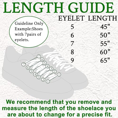 Endoto Shoelaces for Adidas Samba OGADVLT Flat Shoe Laces Replacement Laces for Sneaker ShoesColorWhiteSize55Inch - Image 3