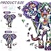 Qiuenisray Wooden Puzzles for Adults Elephant Jigsaw Puzzles 200 Pieces FSC Certified Wall Decor Unique Shape Animal Adult Puzzles Creative Gift for Family Game 124x114 in - Image 4