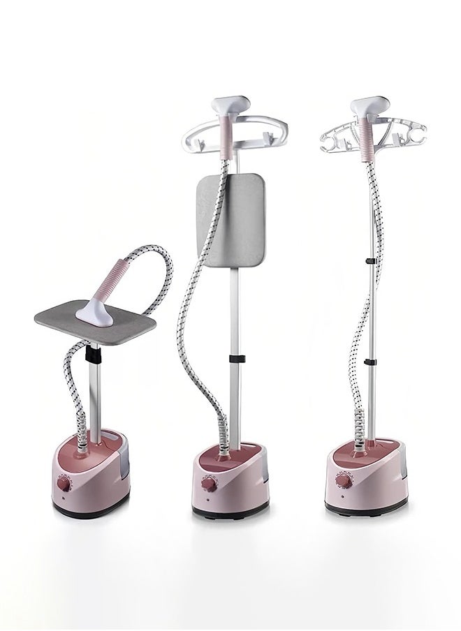 Joshberg 2000W Garment Steamer Stand Steamer with 1.7L Large Water Tank Pink and Ironing Board SC-618  - Image 1
