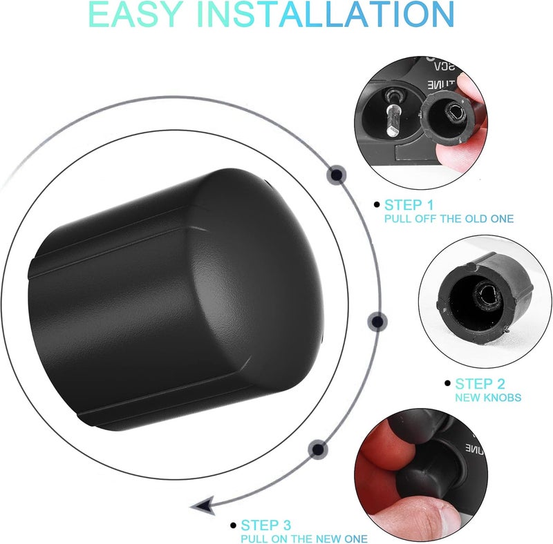 BASIKER Fit for Original Equipment Radio Stereo Control Tuner Knob GMC Chevy Chevrolet Suburban Silverado Tahoe Corvette Yukon Cadillac Escalade Sierra Replacement GM 16195409 - Image 5