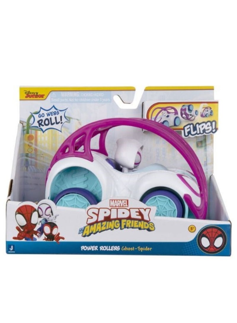 Disney Junior Spidey Amazing Friends Vehicle Power Rollers - Ghost Spider - Image 2