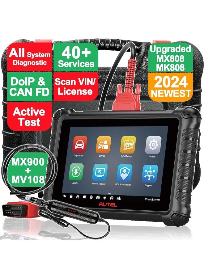 أوتل جهاز فحص Autel MaxiCheck MX900 OBD2 لتشخيص جميع أنظمة السيارة، مزود بكاميرا فحص رقمية MV108 - Image 1