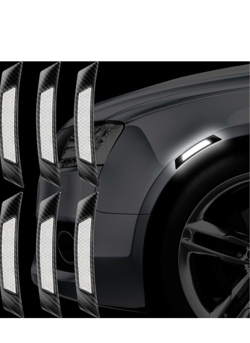 KASTWAVE - 12 Pcs Car Reflective Side Marker Stickers Automotive Exterior Accessories Door Reflector Guard for Car SUV Pickup Truck Wheel Well Arch or Side Bumper Fenders - Image 1
