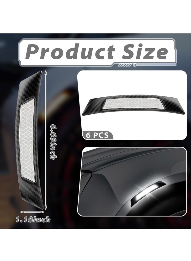 KASTWAVE - 12 Pcs Car Reflective Side Marker Stickers Automotive Exterior Accessories Door Reflector Guard for Car SUV Pickup Truck Wheel Well Arch or Side Bumper Fenders - Image 1