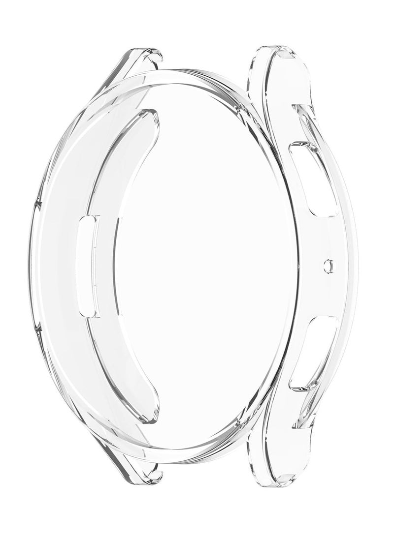 Generic - Case for Samsung Galaxy Watch 6 44mm with Screen Protector, Ultra Thin Soft Silicone TPU Protective Case Cover (Clear) - Image 1