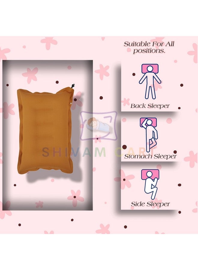 SHIVAM CART Soft Cotton Travelling Air Pillow, Compact and Lightweight Pillow, Neck Support headrest Pillow During Travelling in Bus, Train,Flight- Pack of 2 (Multicolor) - Image 5