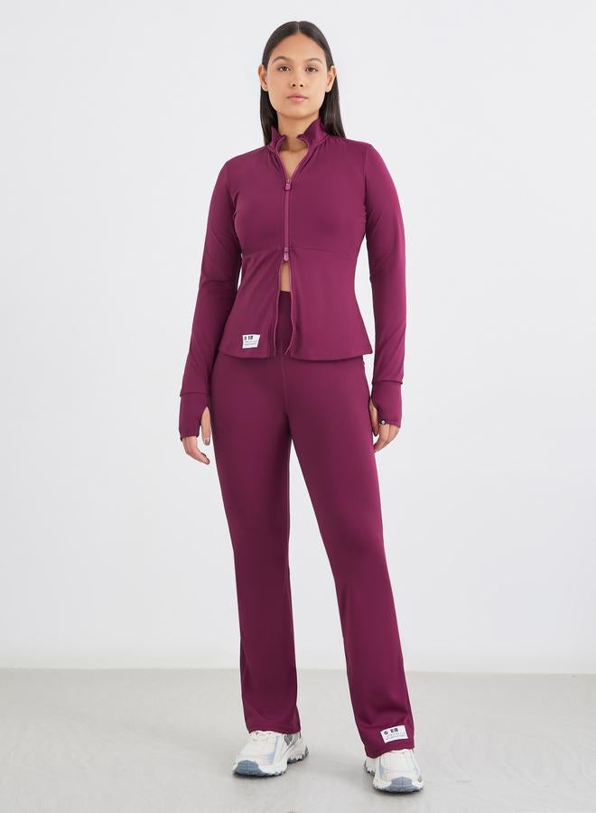 Styli Gymspire Edition - Label and Tab Dual Way Zip Detail Jacket - Image 1