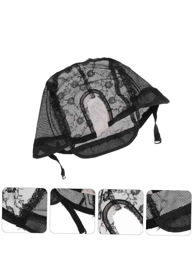 Generic - Wig Making Cap Lace Wig Lace Wig Caps Weaving Net Cap Adjustable Wig Accessories Elastic Black Wig Cap Weaving Net Cap - Image 1