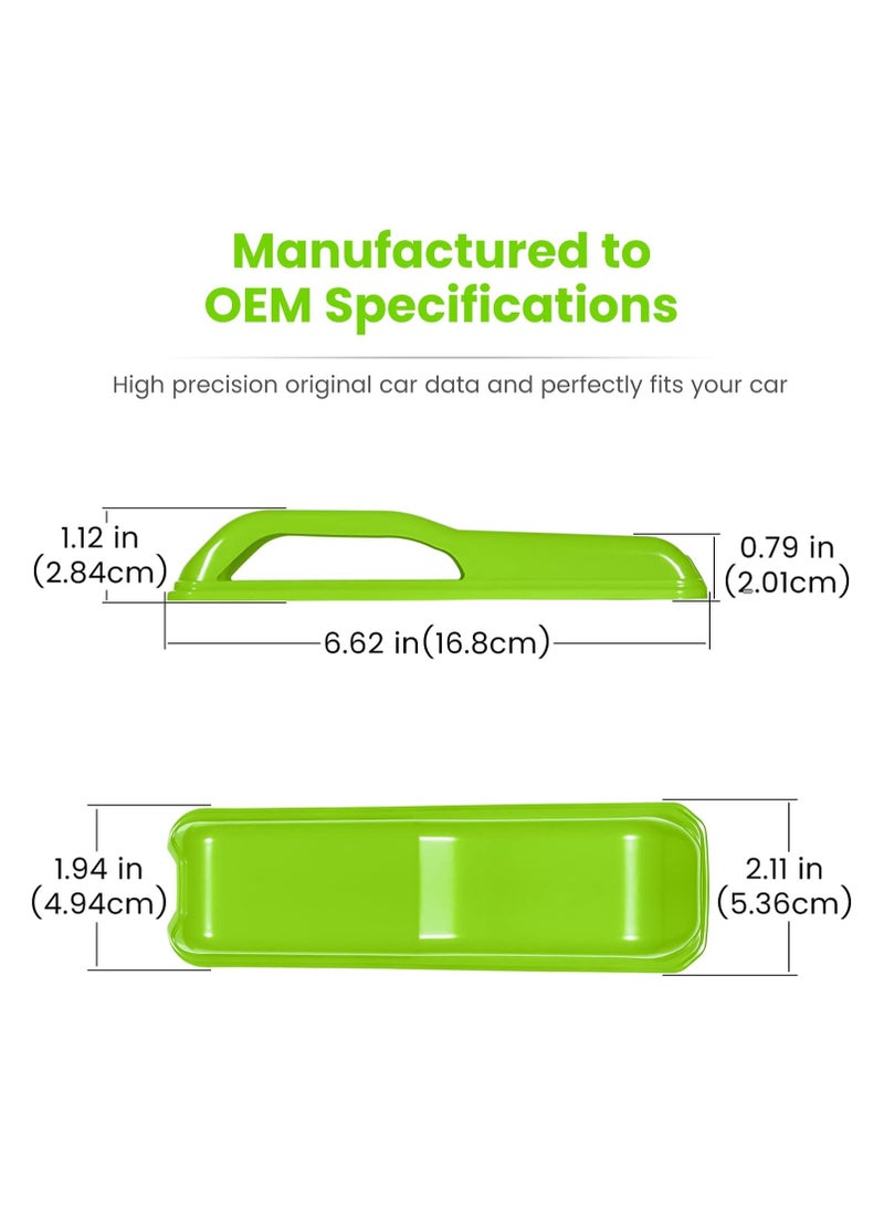Bukela Exterior Hood Bonnet Cover Trim for Jeep Wrangler JL JLU Sports Sahara Freedom Rubicon Unlimited Gladiator JT 2018-2022 2-Door 4-Door (Green, 2 Pieces) - Image 3