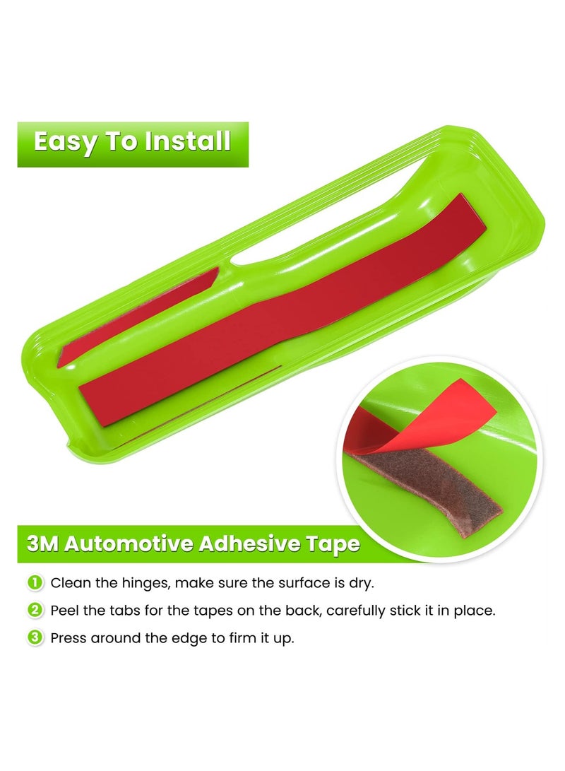 Bukela Exterior Hood Bonnet Cover Trim for Jeep Wrangler JL JLU Sports Sahara Freedom Rubicon Unlimited Gladiator JT 2018-2022 2-Door 4-Door (Green, 2 Pieces) - Image 2