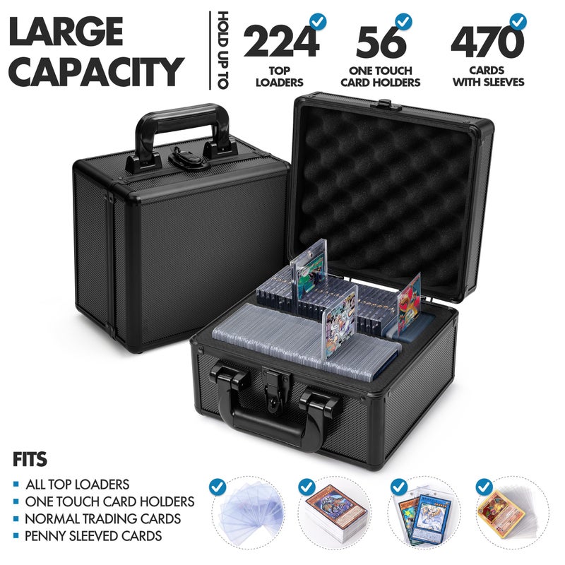 FunGuys TopLoader Storage Box - Holds 400+ Trading Cards, One Touch Card Holder - Image 3
