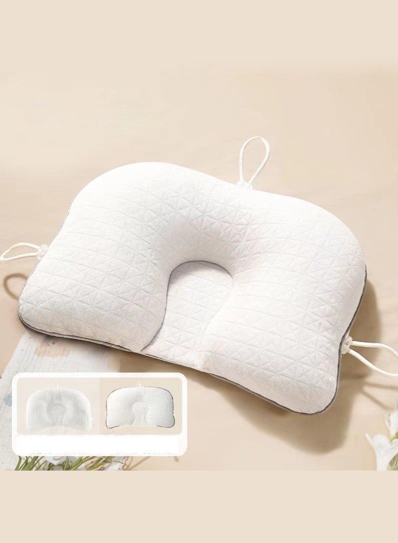Jourvent Baby pillow for newborns, (0-12 months) Prevents flat head, Nursery head shaping, Baby pillow, Head protection support - Image 1