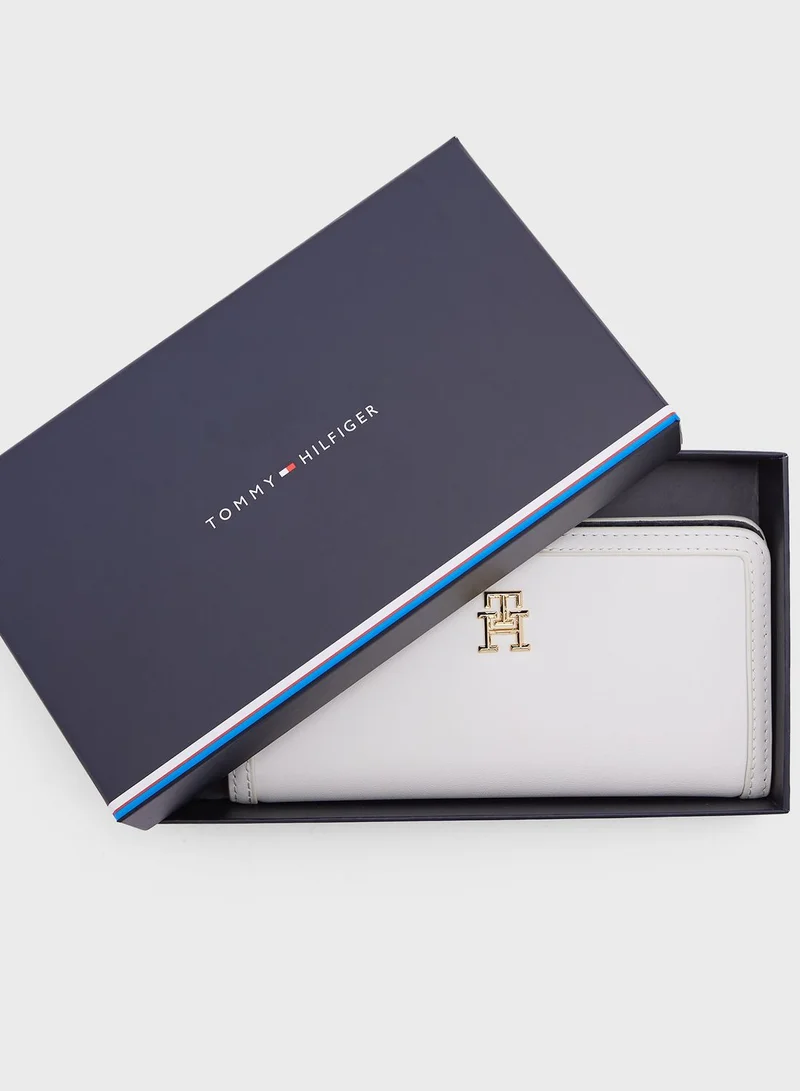 TOMMY HILFIGER Monotype Large Slim Wallet Purse