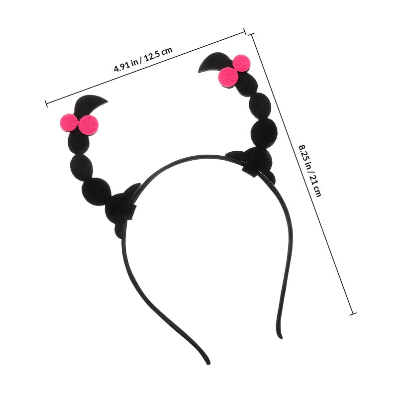Cute Hairband Party Funny Headband With Faux Hair Extensions Accessories Headwear For Girls Women Cosplay Props - Image 2
