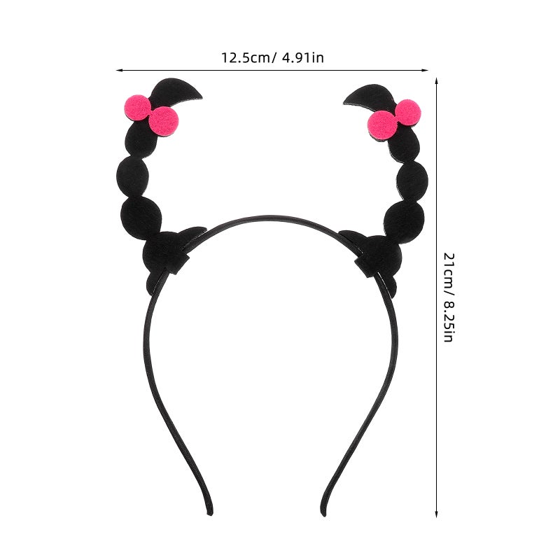 Cute Hairband Party Funny Headband With Faux Hair Extensions Accessories Headwear For Girls Women Cosplay Props - Image 3