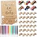 WinnerWhy Baby Shower Game Sign Kit Includes 32 Unfinished Wooden Car Blocks 12 Markers and a Prize Decoration Sign for Baby ShowerKraft - Image 3