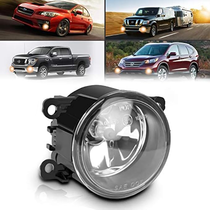 TangMiGe Fog Light Compatible With Nisen Honda Ford Acura Subaru Suzuki Lincoln Jaguar Replacement 4F9Z15200Aa 4F9Z15200Aacp Fo2592217 88358 1 Piece Fog Lamp - Image 2