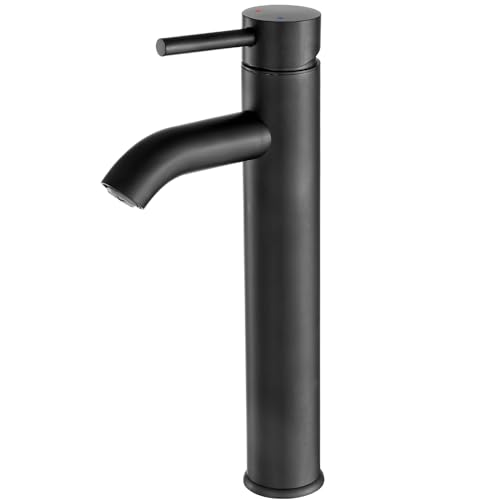 VOTON Vessel Sink Faucet Chrome Modern Tall Bathroom Faucets Single Handle One Hole Rv Vanity Lavatory Bathroom Sink Faucet - Image 1