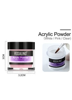 Rosalind 3 Color Acrylic Powder and Acrylic Liquid Professional Nail Art Set with Caving Pen and Glass Cup  - Image 4