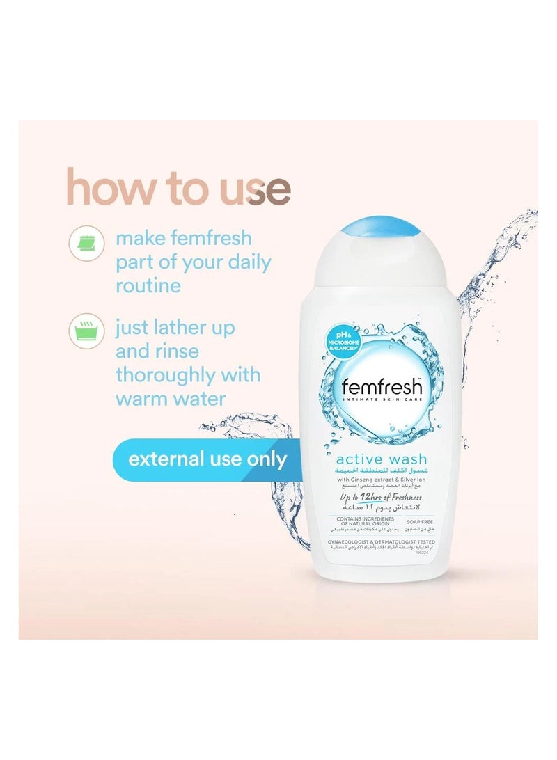 Femfresh Ultimate Care Intimate Wash Active Refreshing - 250ml