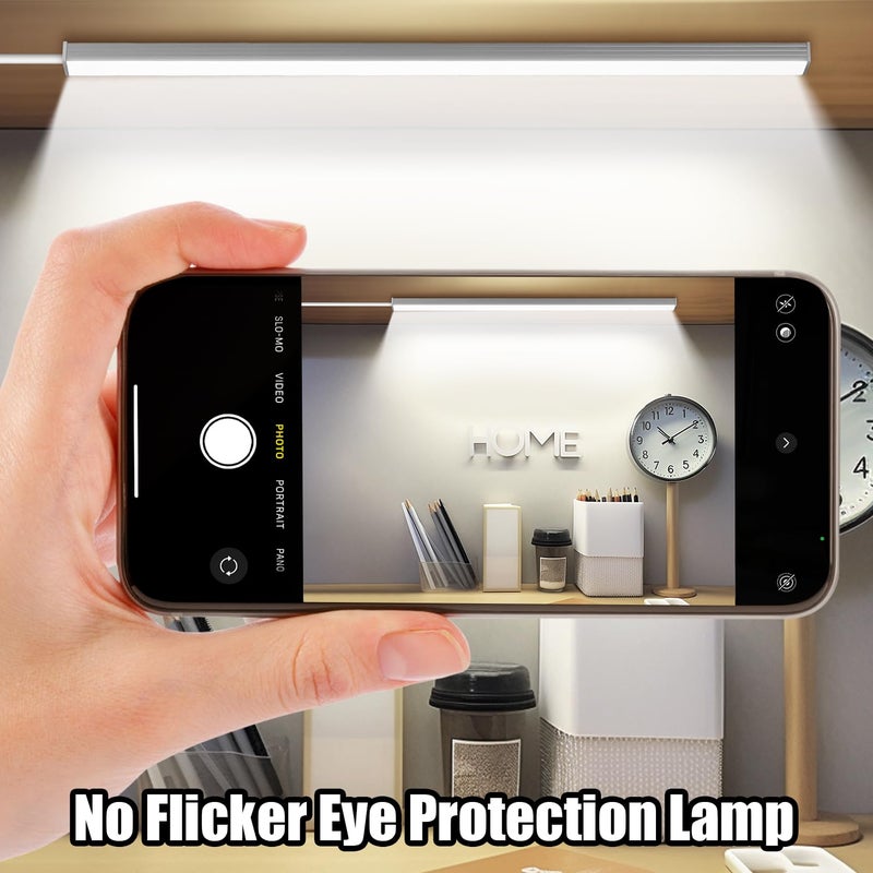 GLVSAE Under Cabinet Lighting, 12 Inch Plug in Light Bar, LED Keyboard Lights, 6000K Cool White Light, Ultra Thin Dimmable Light Bar, Suitable for Kitchen/Desk/Closet/Workbench - Image 4