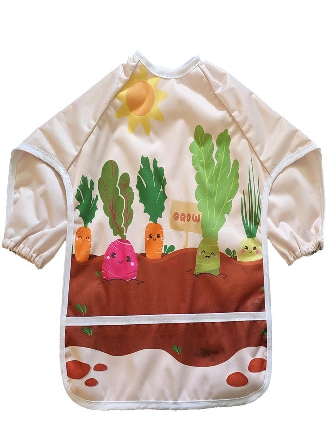 Madrona Brands Full Sleeve Waterproof Garden Grow Toddler Baby Bib | Arts & Crafts Smock Cover, Paint Apron | Fits Kids 1-3 Years… - Image 1