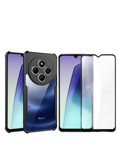 Generic [1+1 Sets] For Xiaomi Redmi 14C 4G/ Xiaomi Poco C75 4G Case Cover & Screen Protector Phone Case with Anti Drop Function,Tempered Flim  - Image 1