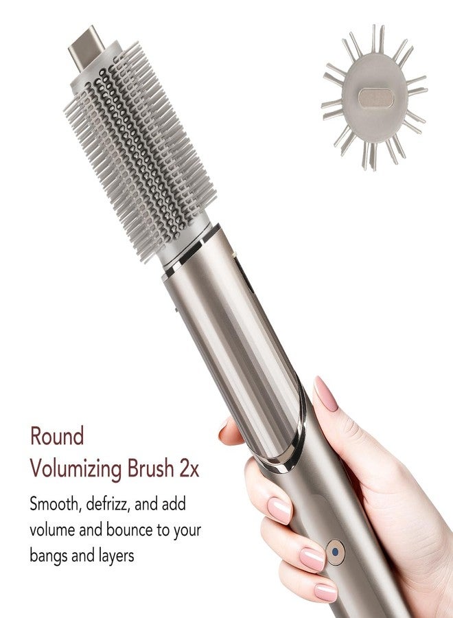 TOSAGE Upgraded Round Volumizing Brush for Shark FlexStyle, Round Brush Attachment Compatible with Shark Flexstyle for Smooth Styling Adds Volume Curls for All Hair Types - Image 3