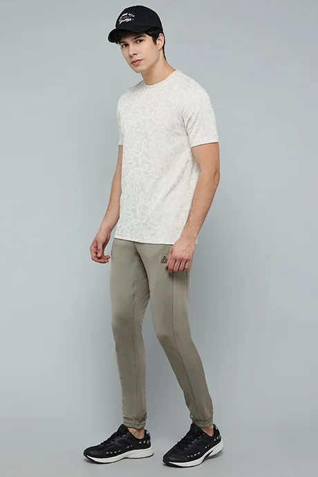 أر أند بي Solid Active Joggers with Drawstring Waist