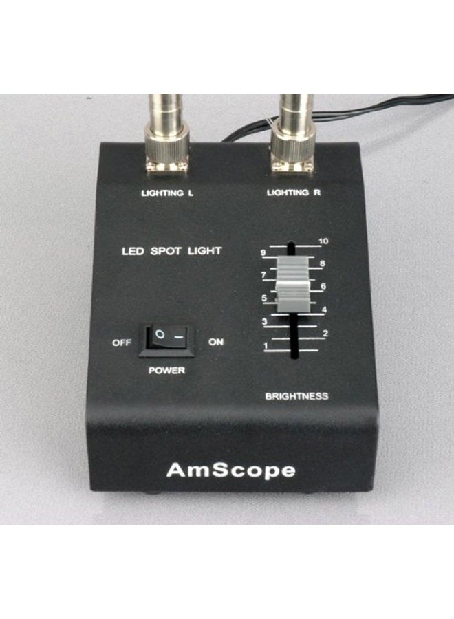 AmScope LED-6W Powerful 6 Watt LED Dual Gooseneck Lights Illuminator - Image 5