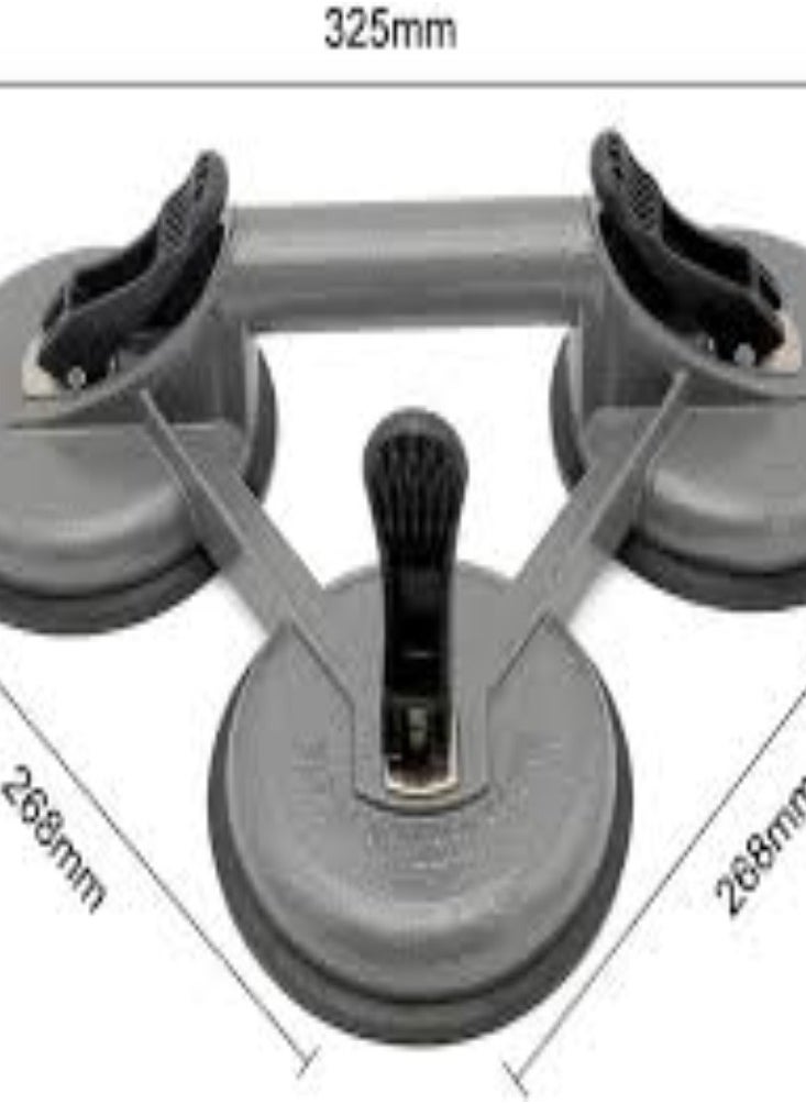 KNP KNP Light Duty Glass Suction Cup 3 Plate is a versatile tool designed to assist with the handling and lifting of glass and other smooth non porous surfaces.  - Image 2