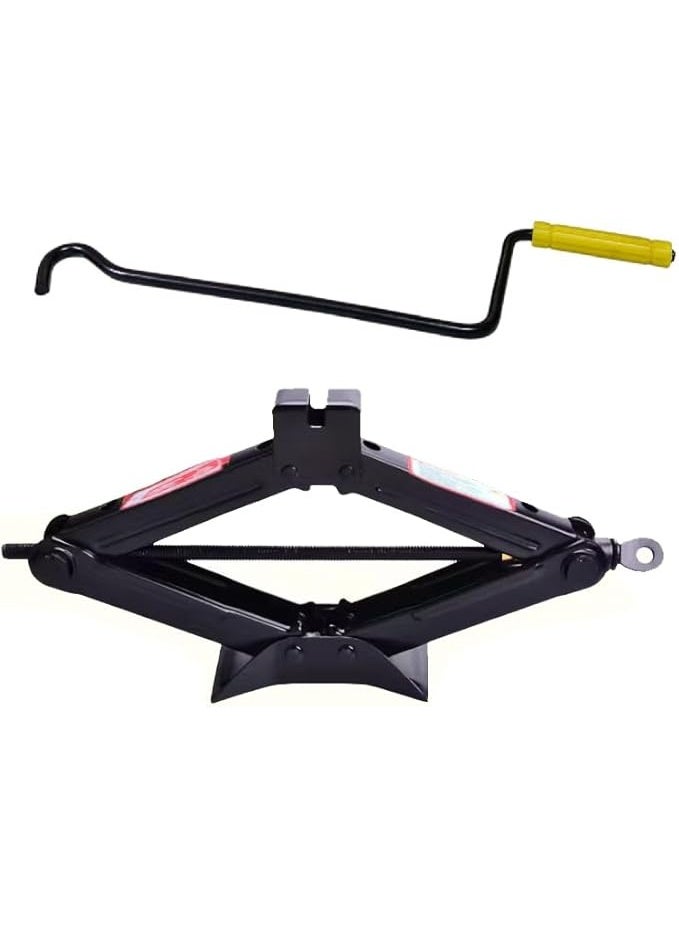 Professional 2-Ton Scissor Jack with Wrench - Universal Car Lift for Sedans and SUVs - Durable & Labor-Saving Tire Change Tool - Image 1